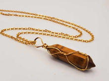 Load image into Gallery viewer, Elegant 18-Inch Tiger Eye Point Necklace - Perfect for Daily Wear