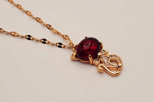 Load image into Gallery viewer, Daily Necklace: 18-Inch Carnelian Kitty Pendant - Perfect Gift for Her