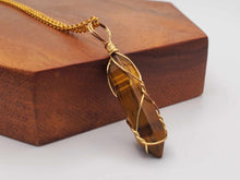 Load image into Gallery viewer, Elegant 18-Inch Tiger Eye Point Necklace - Perfect for Daily Wear