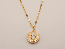 Load image into Gallery viewer, Elegant Greek Pendant Necklace: 18-Inch Rose Gold Beauty A Stylish Statement Piece