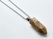 Load image into Gallery viewer, Elegant Picture Jasper Point Necklace - Silver Tone Unisex