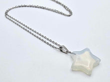 Load image into Gallery viewer, Opal Star Necklace - Silver Tone Beauty for Every Occasion Silver Tone