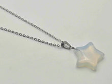 Load image into Gallery viewer, Opal Star Necklace - Silver Tone Beauty for Every Occasion Silver Tone