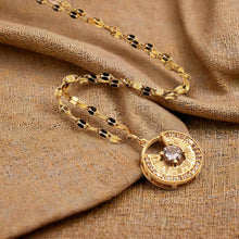 Load image into Gallery viewer, Elegant Greek Pendant Necklace: 18-Inch Rose Gold Beauty A Stylish Statement Piece