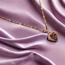 Load image into Gallery viewer, Elegant 18-Inch Rose Gold Heart Pendant Necklace: A Timeless Gift for Her