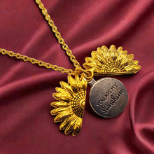 Load image into Gallery viewer, Radiant Sunflower: 18-Inch Gold Tone Necklace - A Stylish Token of Sunshine