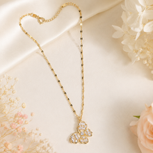 Load image into Gallery viewer, Gold Butterfly Necklace, Sparkling Crystal Pendant, 18 Inch Adjustable Chain, Delicate Jewelry Gift for Her