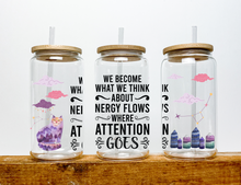 Load image into Gallery viewer, Cute Manifestation Glass Cup Libbey Cup For Coffe Lovers, 16 OZ Glass Cup