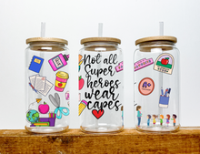 Load image into Gallery viewer, Teacher Appreciation Glass Cup Libbey Cup For Coffe Lovers, 16 OZ