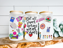 Load image into Gallery viewer, Teacher Appreciation Glass Cup Libbey Cup For Coffe Lovers, 16 OZ