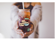 Load image into Gallery viewer, Mom Daily Affirmations Beer Can glass | Boho Coffee Glass | Aesthetic