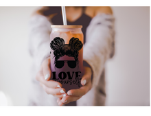 Load image into Gallery viewer, Love Yourself Beer can glass Cute Woman Coffee Cup | Boho Coffee