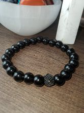 Load image into Gallery viewer, Black Obsidian Bracelet For healing & Protection Semi Precious bracelet