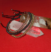 Load image into Gallery viewer, Elegant Trio: 3 PCS Bundle Hematite Bracelet Set in Rose Gold, Silver, and Gold