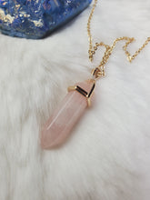 Load image into Gallery viewer, Natural Handmade Point Necklace Hexagon Chain Pendant Necklace Crystal For Woman