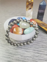 Load image into Gallery viewer, Pyrite Bracelet 8mm Genuine and natural pyrite bracelet For Money & Good Luck
