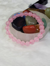 Load image into Gallery viewer, Rose Quartz Bracelet~ Self Love & Romance 8mm