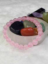 Load image into Gallery viewer, Rose Quartz Bracelet~ Self Love & Romance 8mm