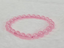 Load image into Gallery viewer, Rose Quartz Bracelet~ Self Love & Romance 8mm