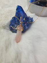 Load image into Gallery viewer, Natural Handmade Point Necklace Hexagon Chain Pendant Necklace Crystal For Woman