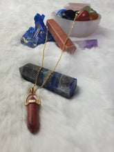 Load image into Gallery viewer, Natural Handmade Point Necklace Hexagon Chain Pendant Necklace Crystal For Woman