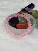 Load image into Gallery viewer, Rose Quartz Bracelet~ Self Love & Romance 8mm
