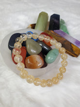 Load image into Gallery viewer, Citrine Bracelet Natural Citrine Stone Solar Plexus Chakra Meditation Bracelet Handmade