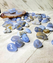 Load image into Gallery viewer, BLUE CHALCEDONY TUMBLES