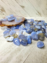 Load image into Gallery viewer, BLUE CHALCEDONY TUMBLES