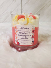 Load image into Gallery viewer, Strawberry Champagne & Vanilla Whipped Natural Soy Wax Candle