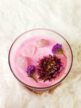 Load image into Gallery viewer, Rose Petals Natural Soy Wax Candle Highly Scented with Rose Quartz Crystals