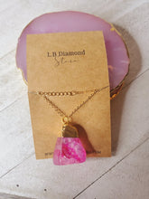 Load image into Gallery viewer, Natural Crystal pendant necklace Raw Crystals
