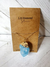 Load image into Gallery viewer, Natural Crystal pendant necklace Raw Crystals