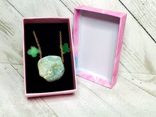 Load image into Gallery viewer, Raw Larimar Necklace & Earrings Gift Set