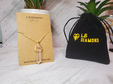 Load image into Gallery viewer, Clear Quartz Point Necklace Genuine Handmade
