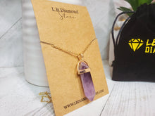 Load image into Gallery viewer, Amethyst Point Necklace Genuine Handmade