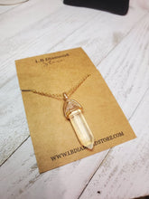 Load image into Gallery viewer, Clear Quartz Point Necklace Genuine Handmade