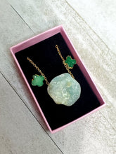 Load image into Gallery viewer, Raw Larimar Necklace & Earrings Gift Set
