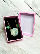 Load image into Gallery viewer, Raw Larimar Necklace & Earrings Gift Set