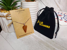 Load image into Gallery viewer, Crystal Necklace Silver Wire Carnelian Stone Healing Crystal Necklace