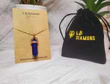 Load image into Gallery viewer, Lapis Lazuli Point Necklace Genuine Handmade