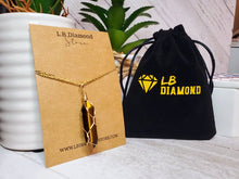 Load image into Gallery viewer, Crystal Necklace Gold Wire Wrapped Tiger's Eye Healing Crystal