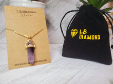 Load image into Gallery viewer, Amethyst Point Necklace Genuine Handmade