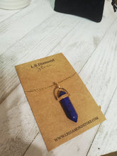 Load image into Gallery viewer, Lapis Lazuli Point Necklace Genuine Handmade