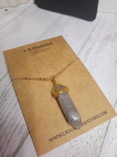 Load image into Gallery viewer, Labradorite Point Necklace Genuine Handmade