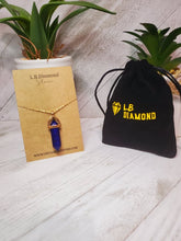Load image into Gallery viewer, Lapis Lazuli Point Necklace Genuine Handmade