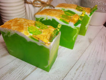 Load image into Gallery viewer, Highly Scented Pineapple & Coconut Glycerin Soap - Palm Oil Free Organic