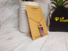 Load image into Gallery viewer, Amethyst Point Necklace Genuine Handmade