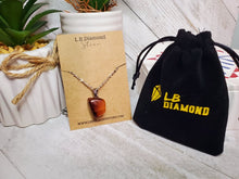 Load image into Gallery viewer, Crystal Necklace Silver Wire Carnelian Stone Irregular Crystal Necklace
