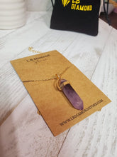 Load image into Gallery viewer, Amethyst Point Necklace Genuine Handmade